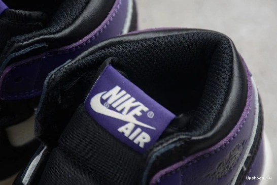 1 Kid 'Court Retro High Air Jordan 555088-501 555088-501 Purple' Kids  OG 0604